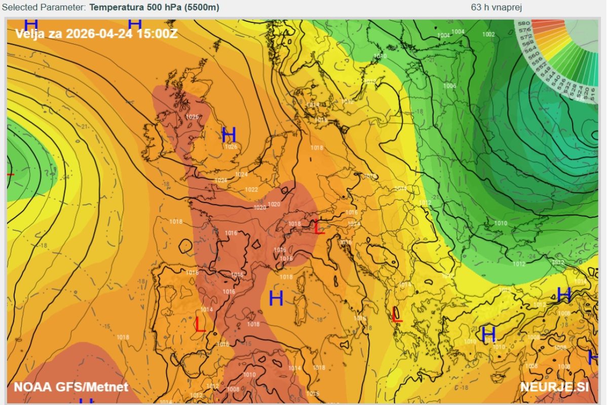 Stabilen in topel zaključek tedna, za prvomajske praznike pa vse bolj diši po spremenljivem vremenu