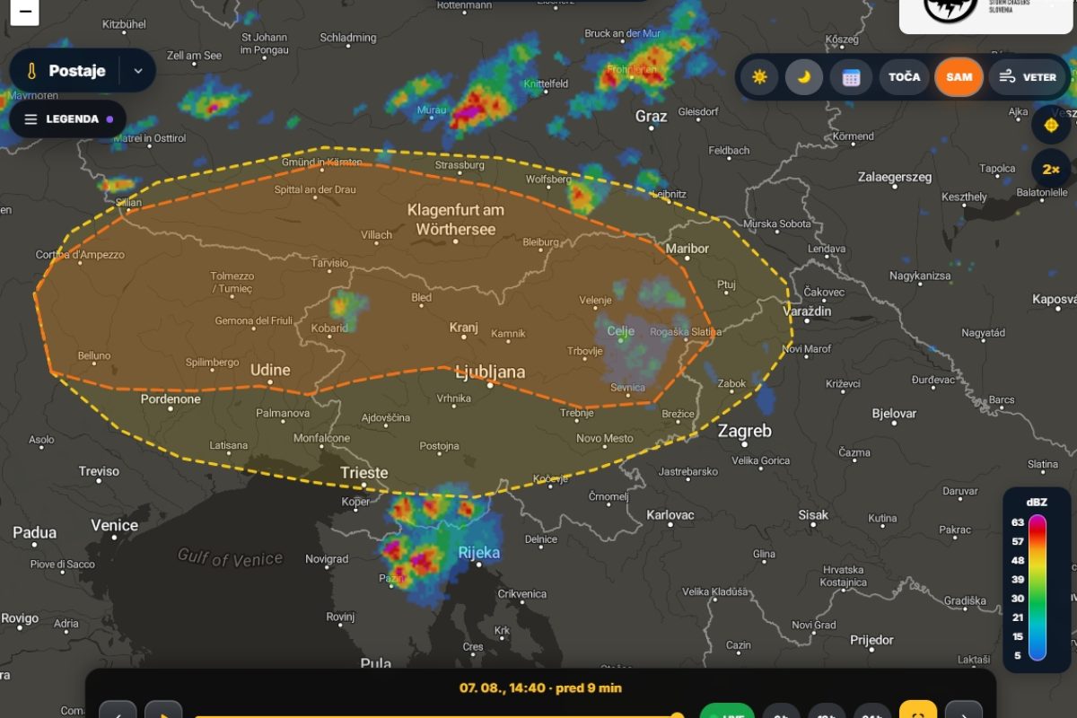 Danes zvečer / ponoči nevihte. Od nedelje naprej znova vroče