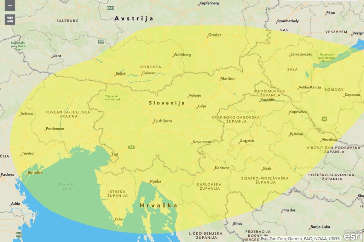 Storm alarm map | 22.05.2025