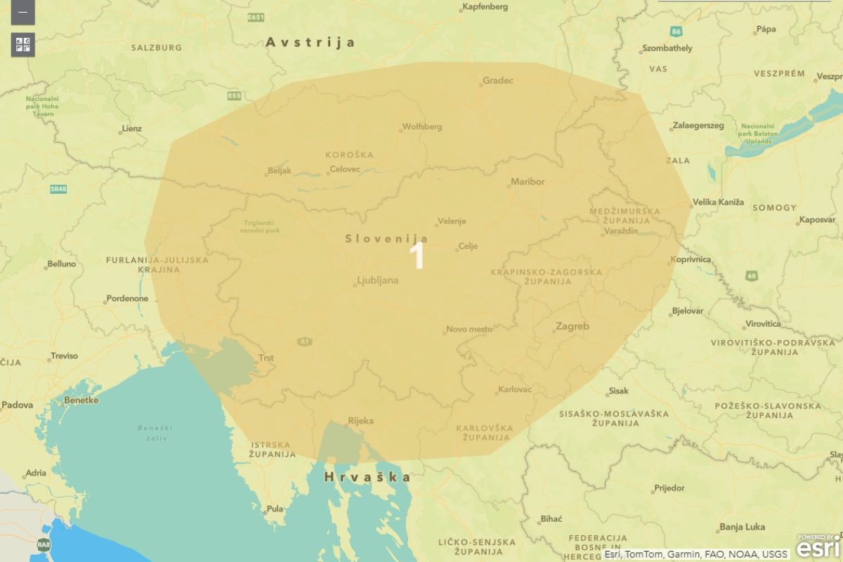 Storm alarm map | 01.06.2026
