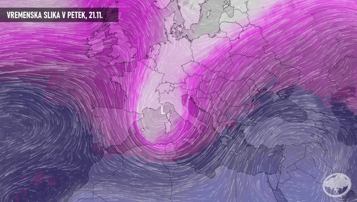 Genovski ciklon bi lahko v petek prinesel zimo – sneg možen tudi v nižinah