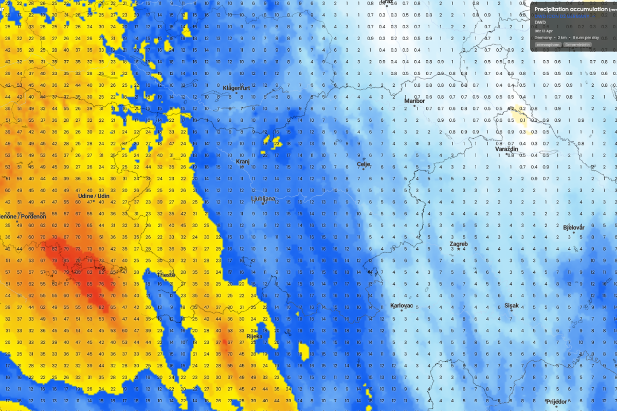 Jutri deževno, a brez večjih količin – največ na zahodu