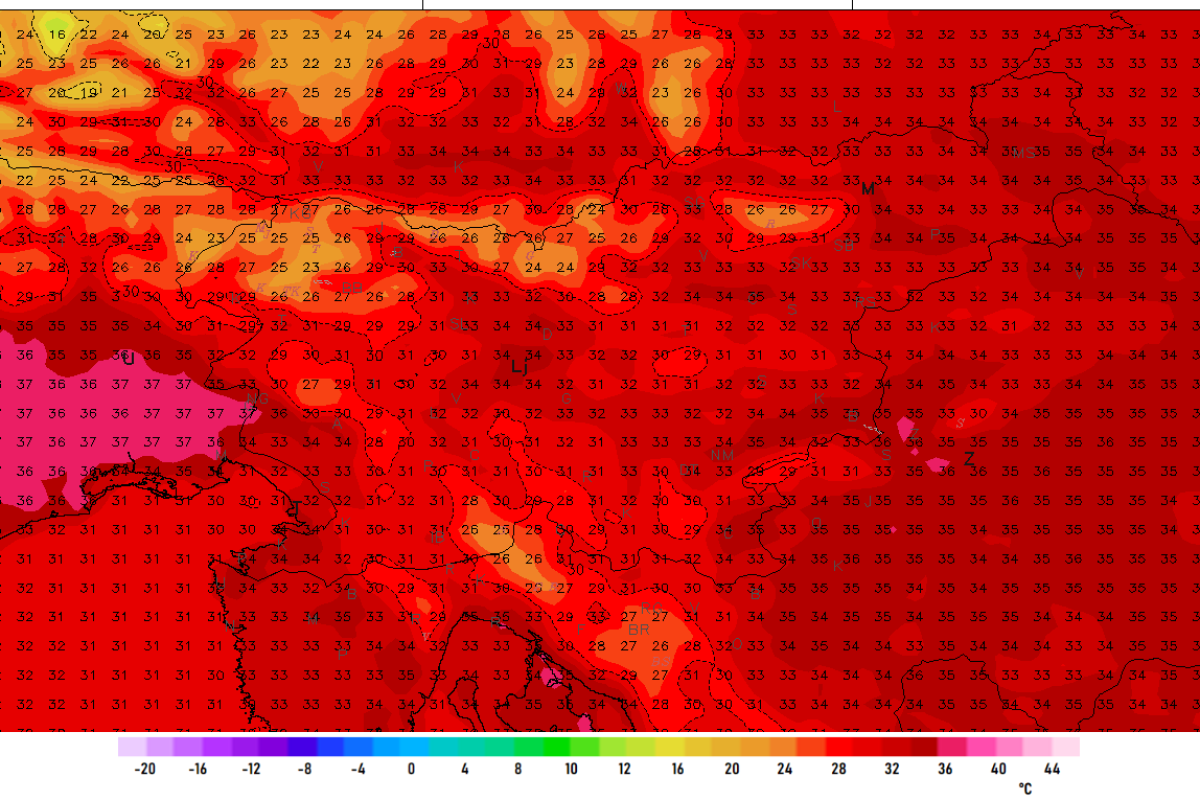 Konec junija prinaša prvi resen vročinski val, temperature bi se lahko približale 40 °C
