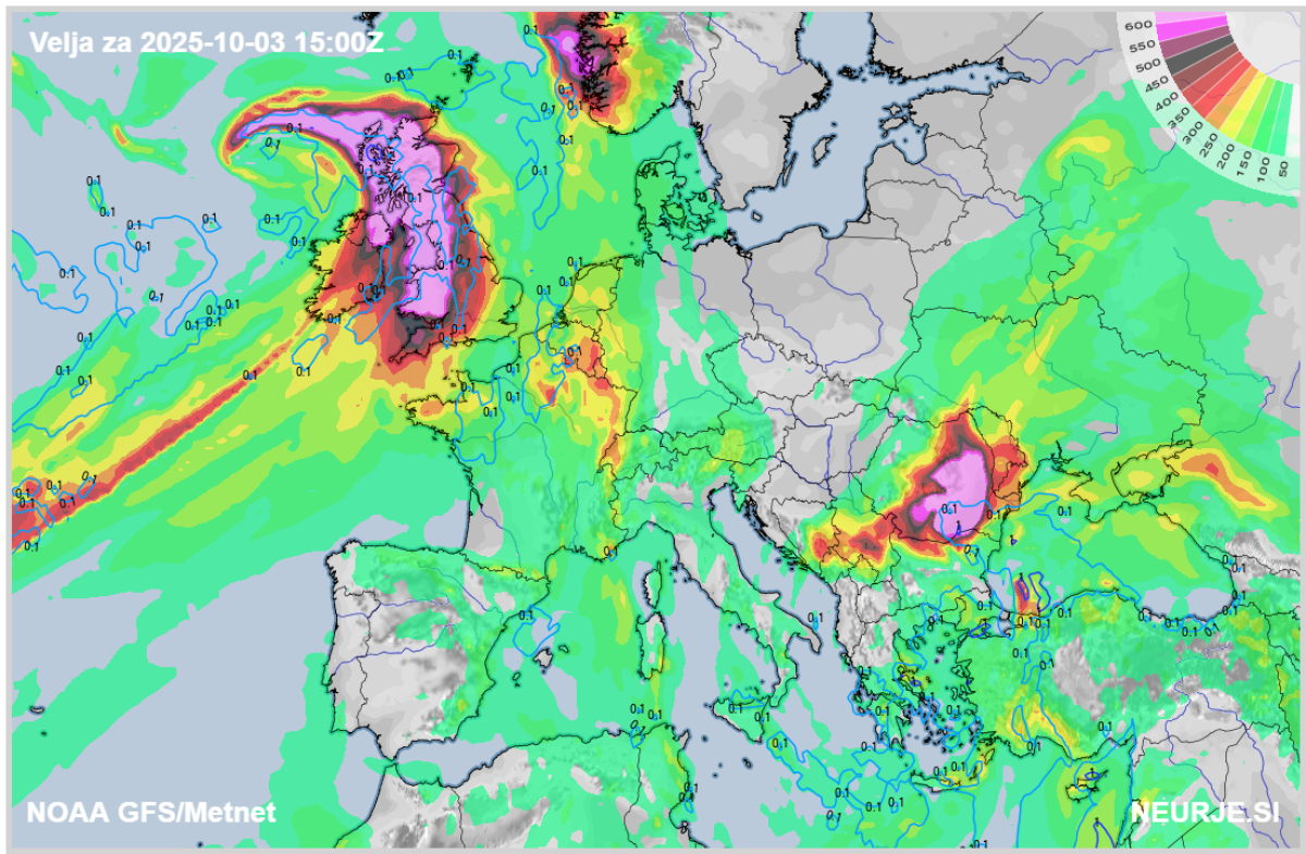 Umberto razpadel, a se vrača v novi obliki: rojstvo nevihte Amy