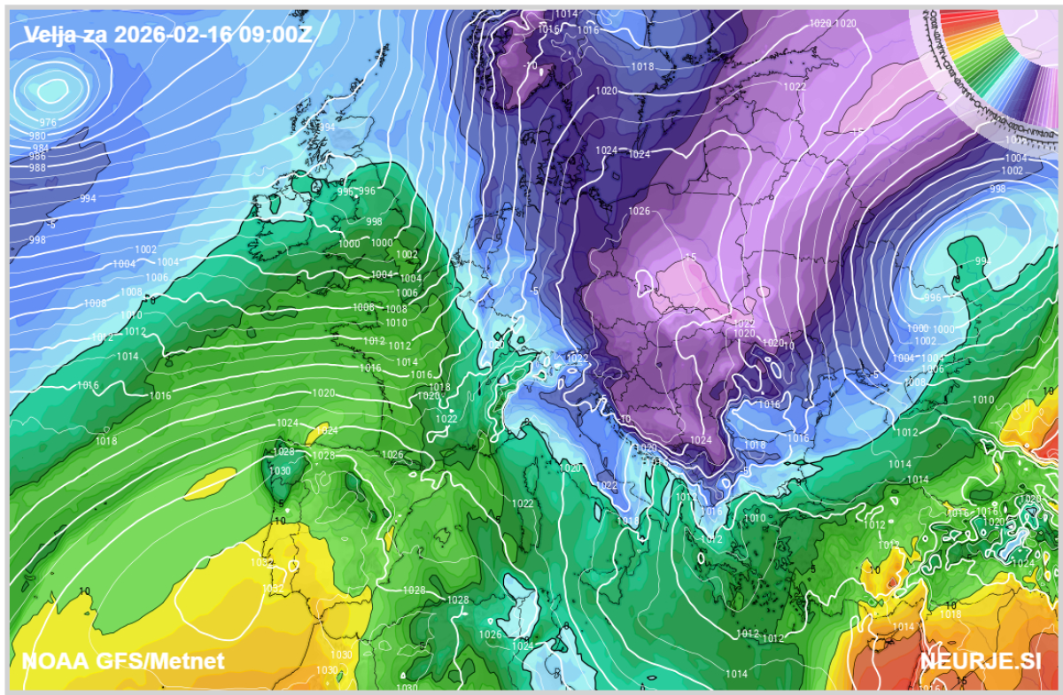 Polarni vrtinec v fazi razcepa – kaj sledi v nadaljevanju zime?